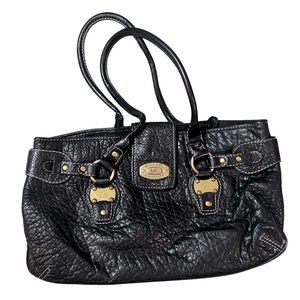 Michael Kors Black Pebble Leather Tote